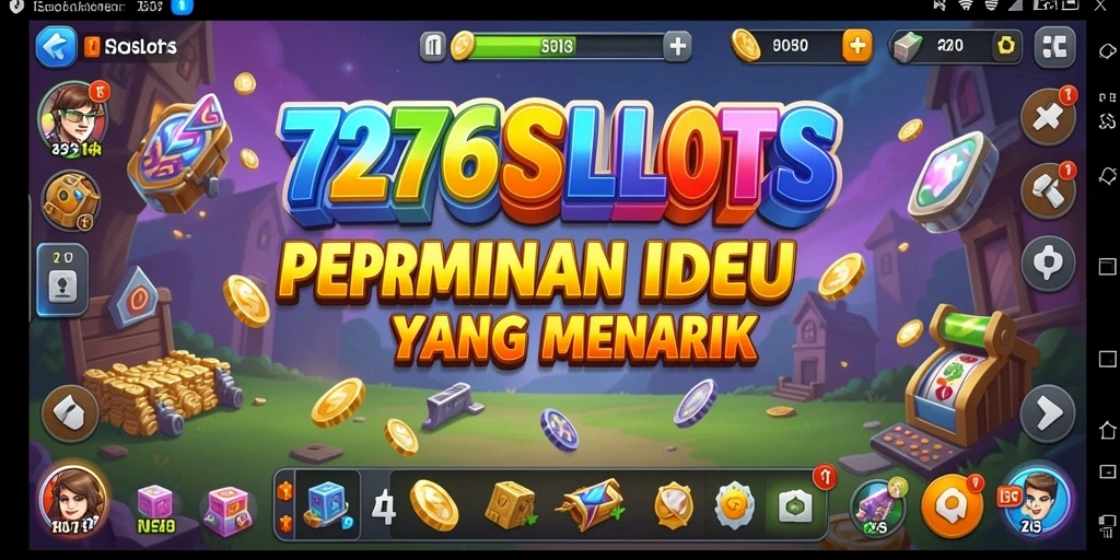Tampilan gameplay 7276SLOTS yang menarik dan penuh warna.