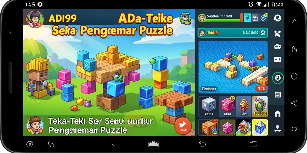Tampilan gameplay yang seru dari game Puzzle ADI99.