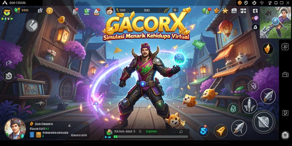 Tampilan gameplay menarik dalam <strong>GACORX</strong>, penuh interaksi dan grafis yang memukau.