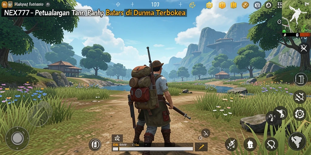 Gameplay NEX777 yang menampilkan petualangan di dunia terbuka.