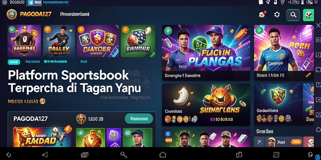 Tampilan menarik dari gameplay taruhan olahraga di PAGODA127.