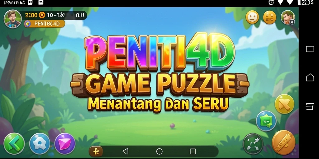 Tampilan gameplay seru dari PENITI4D dengan tantangan puzzle.