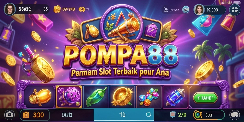 Tangkapan layar POMPA88 menunjukkan gameplay slot yang menarik dan penuh warna.