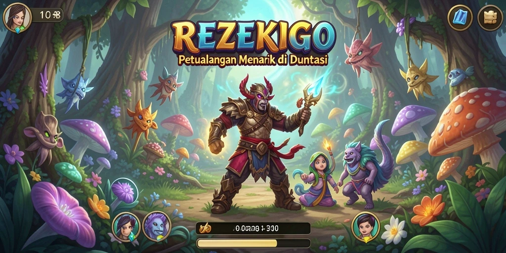 Gameplay seru dalam petualangan fantastis REZEKIGO.