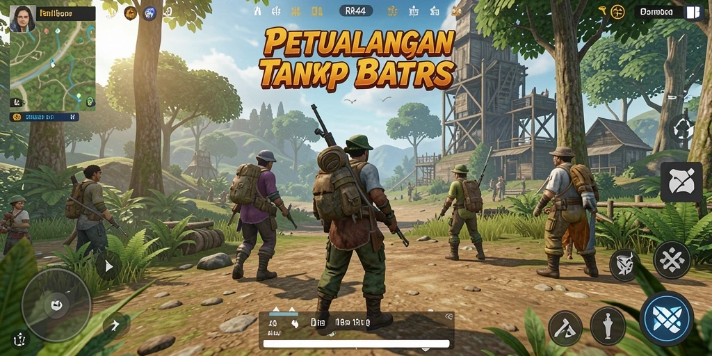 Tampilan gameplay yang menakjubkan dalam dunia terbuka RR44.
